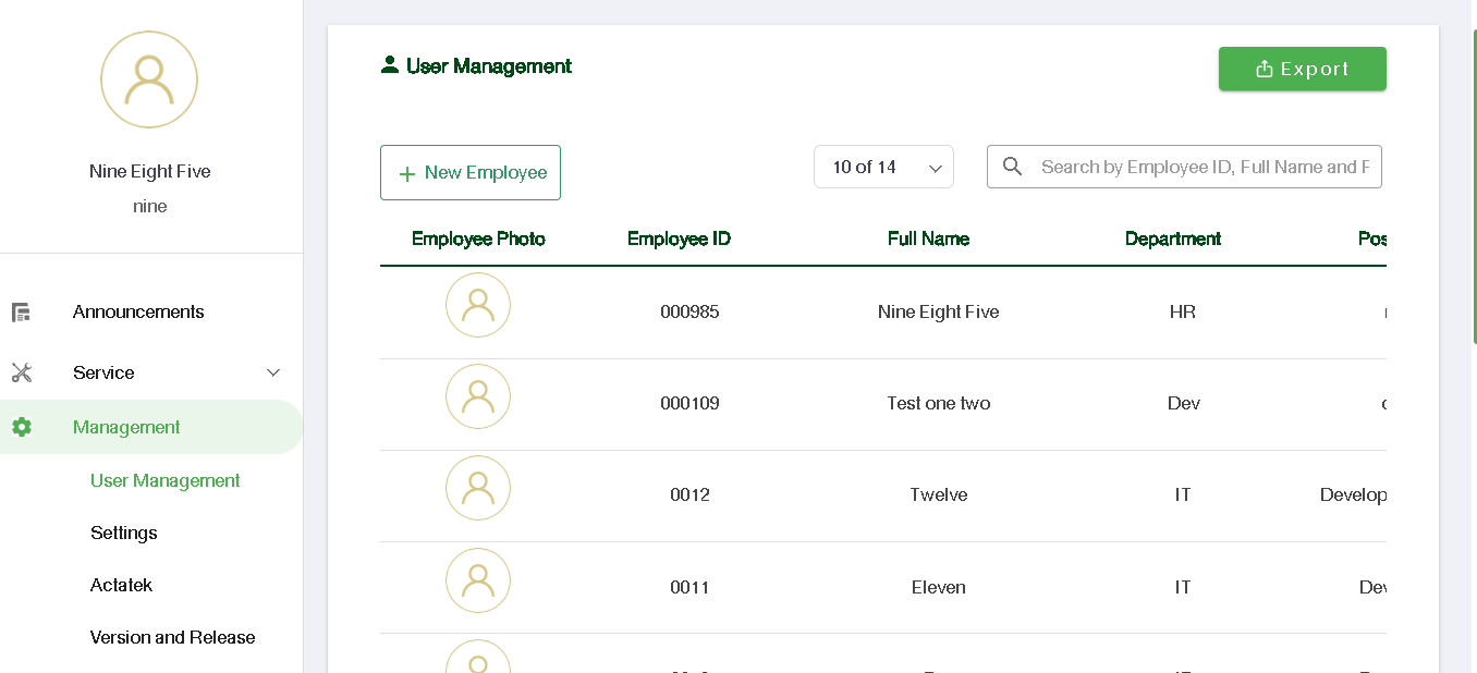 การจัดการผู้ใช้การใช้งานทั่วไปของแอป Jarviz