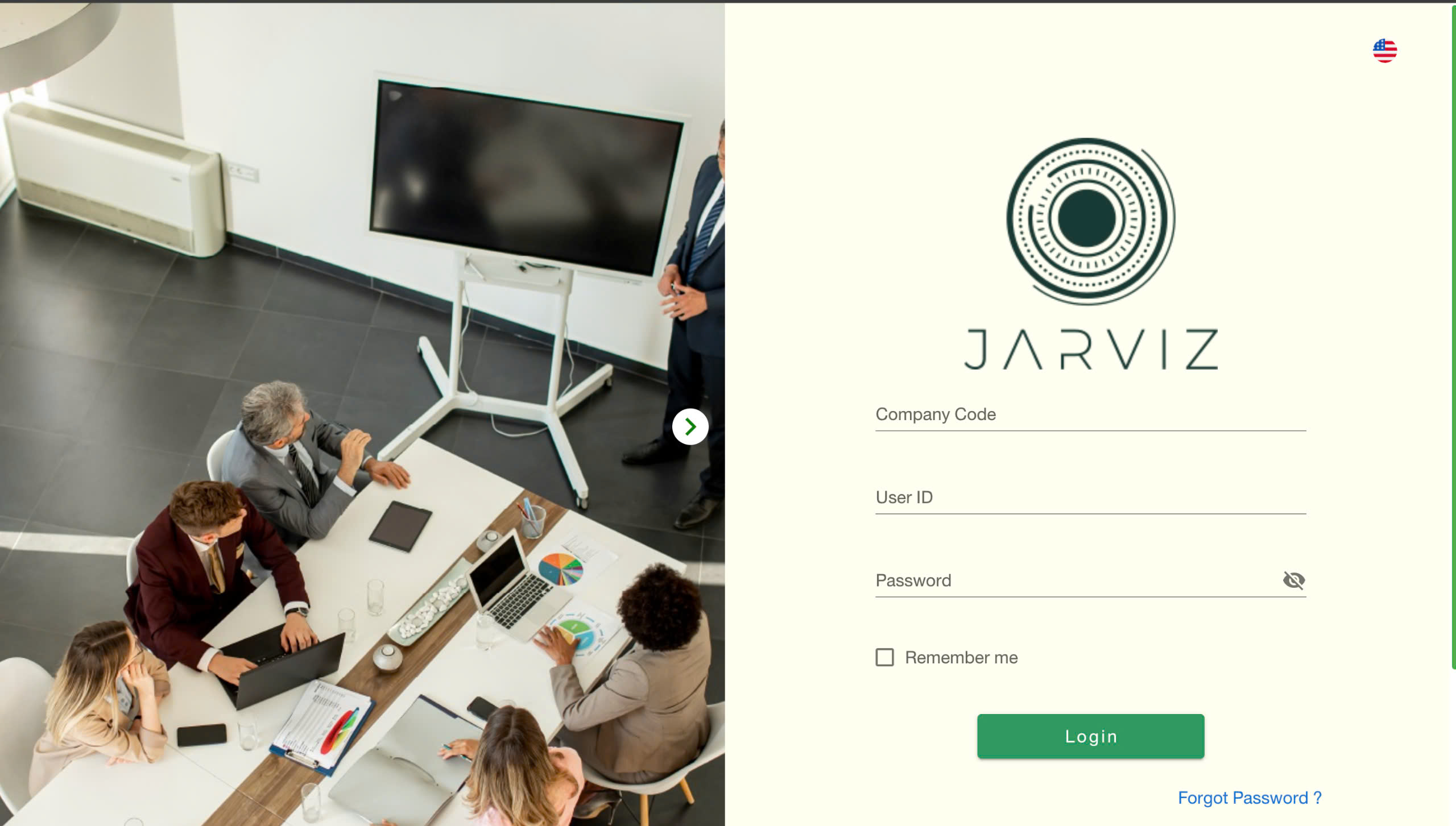 Jarviz, bảng điều khiển