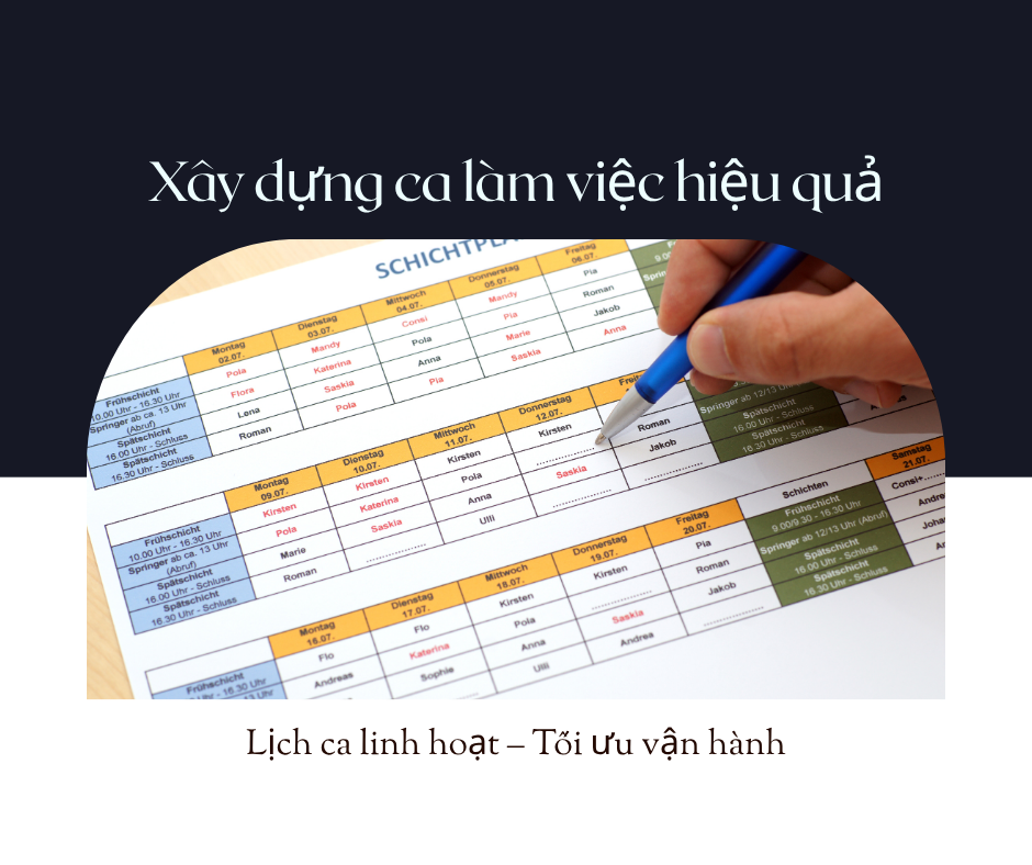 Lịch ca làm việc