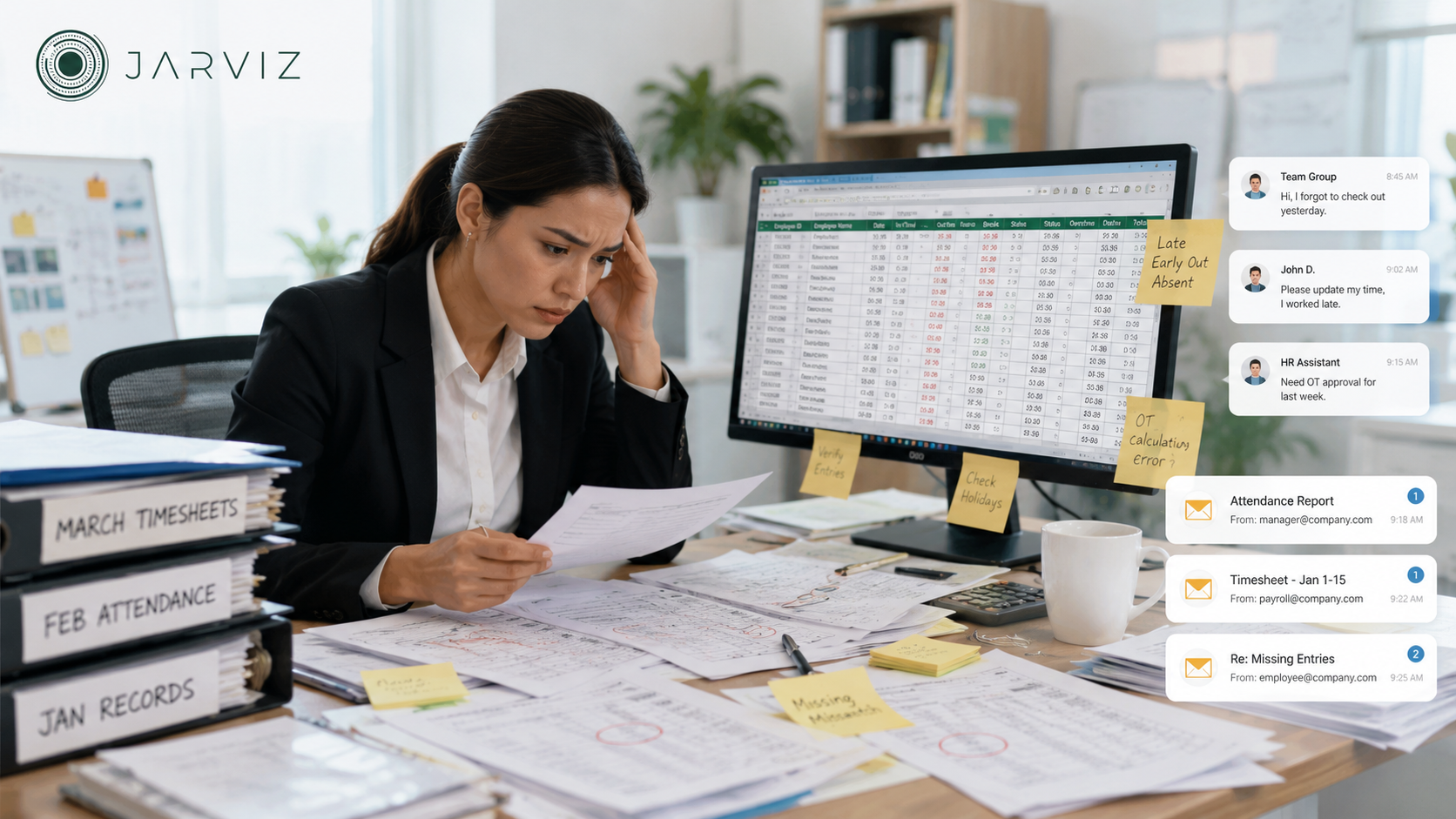 HR mất nhiều thời gian tổng hợp dữ liệu chấm công thủ công