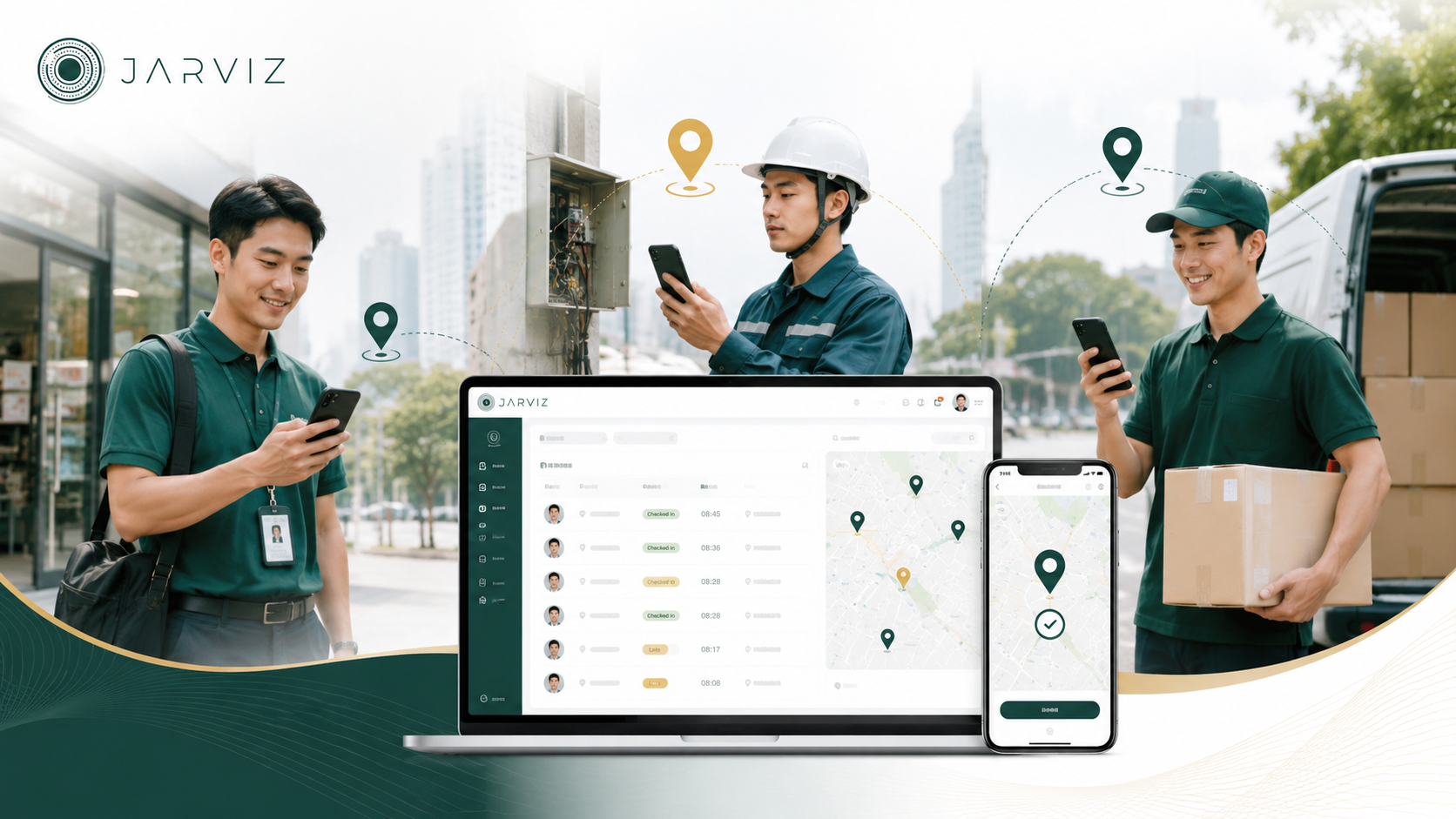 Chấm công di động ngoài văn phòng giúp quản lý nhân viên thị trường và kỹ thuật hiệu quả hơn
