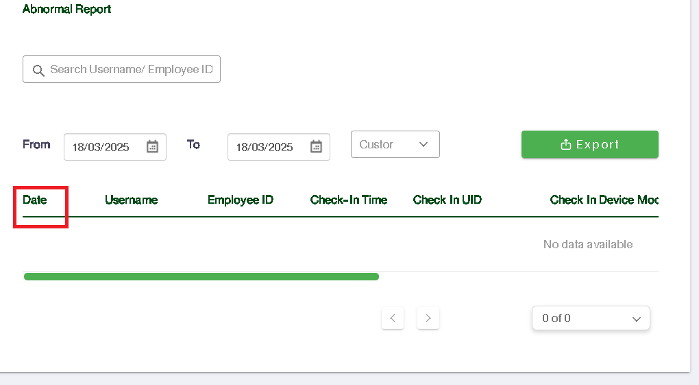 ดูและค้นหารายงาน วันที่