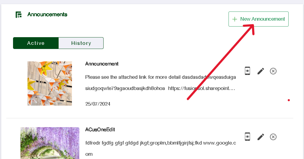 ประกาศ สร้างประกาศใหม่