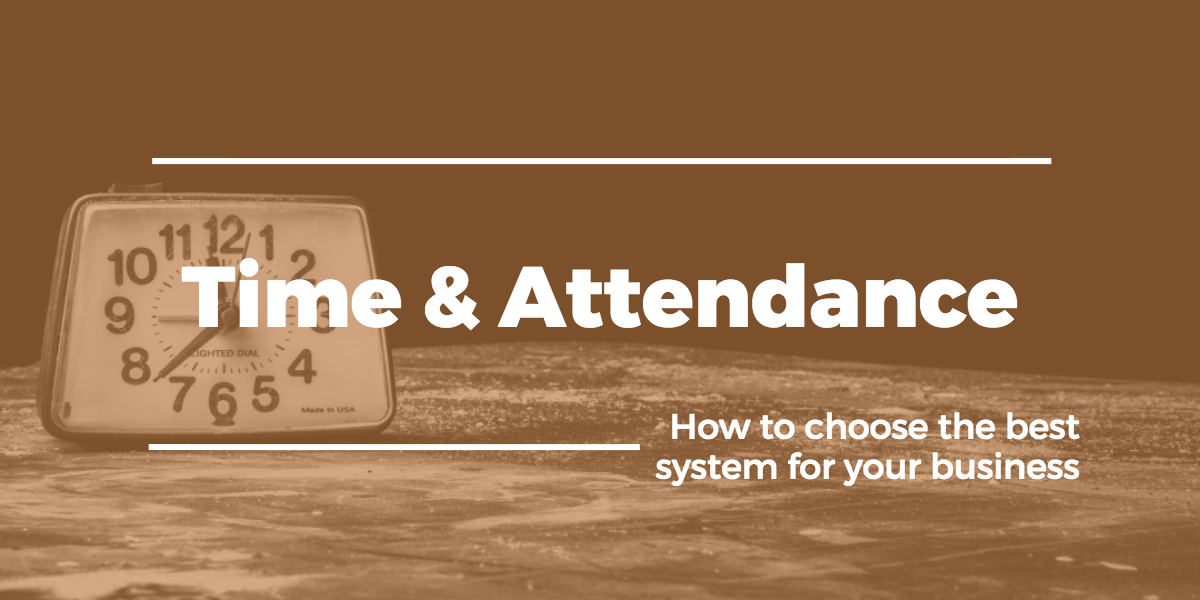 เหมาะสม time attendance system