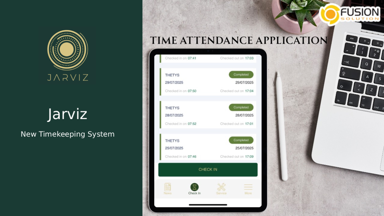 Jarviz ระบบลงเวลารูปแบบใหม่